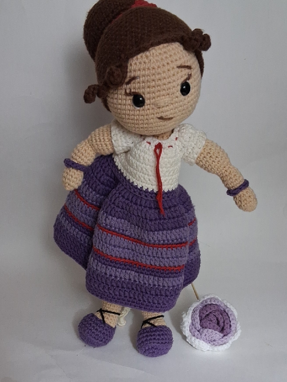Vintage Crochet Doll
